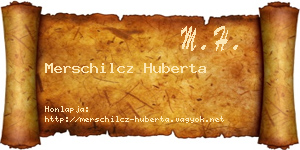 Merschilcz Huberta névjegykártya
